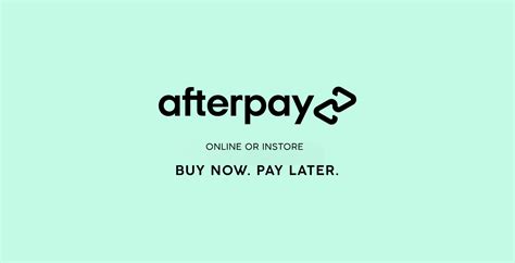 afterpay accepted.